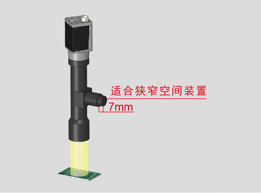 Mini Coaxial Spot Lights for Compact High-Contrast Vision Systems optical setup detail