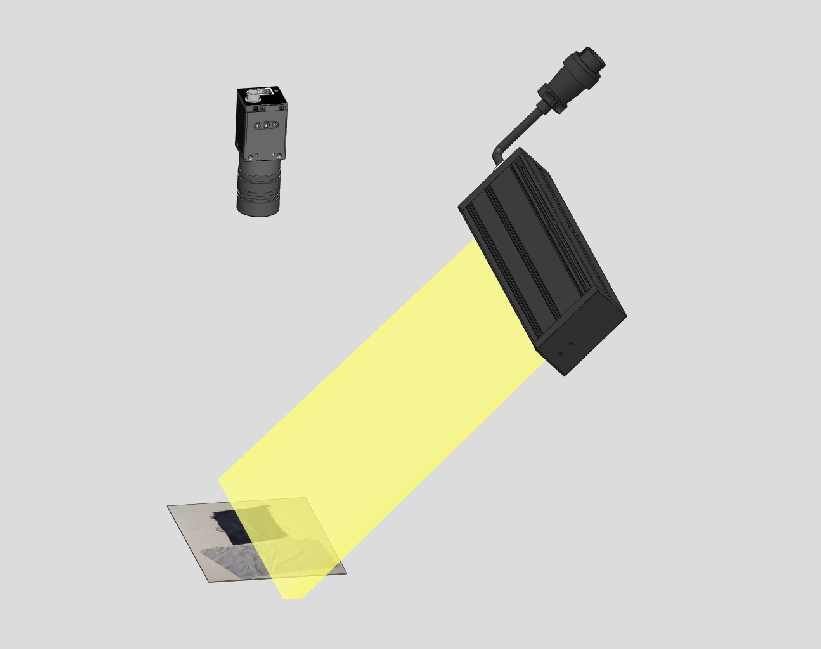 Compact High-Brightness Line Lights for Space-Constrained Inspection Stations optical setup detail