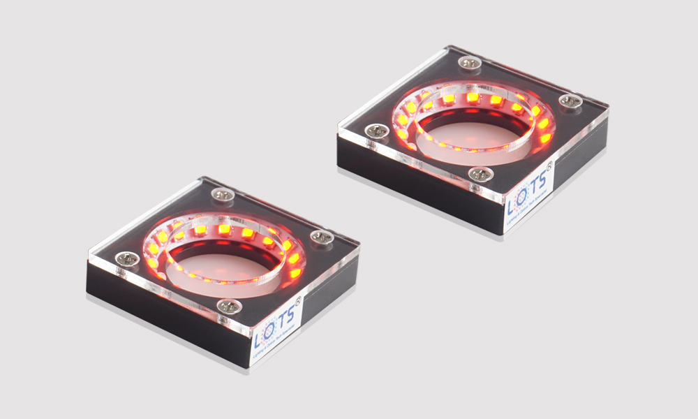 Square Ring Lights for Uniform Part Inspection lighting reference