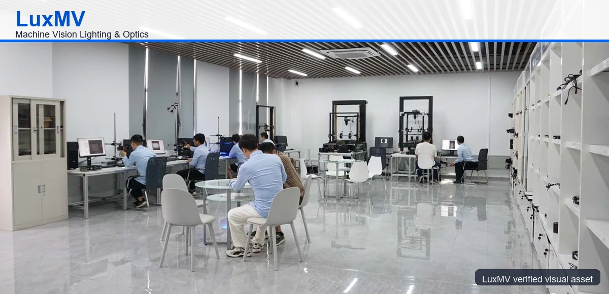 Machine vision lighting assembly line