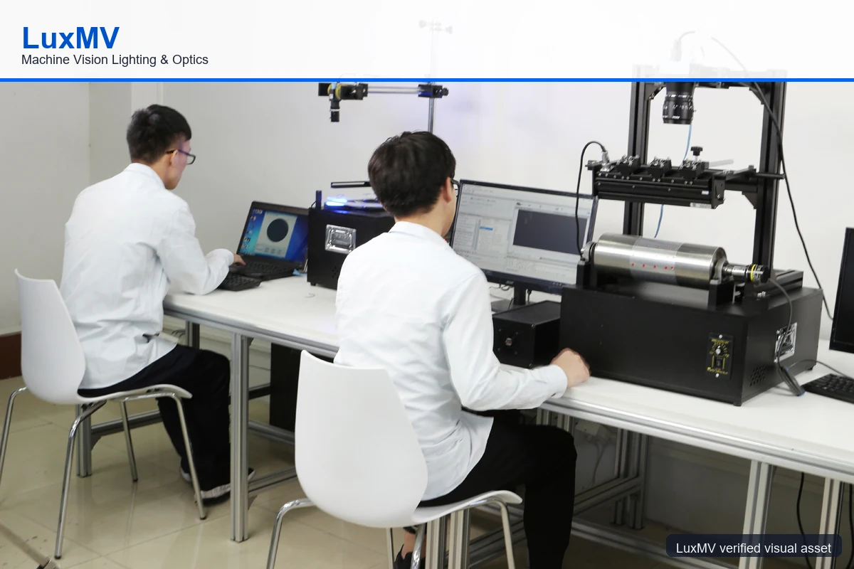 Optical geometry and reflection test setup